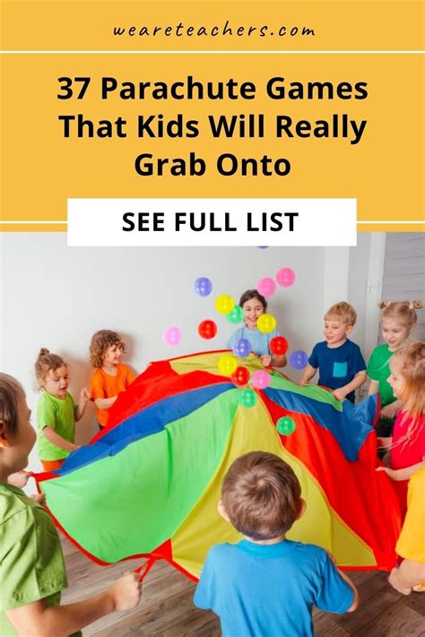 parachute games|37 Parachute Games That Kids Will Really Grab Onto.